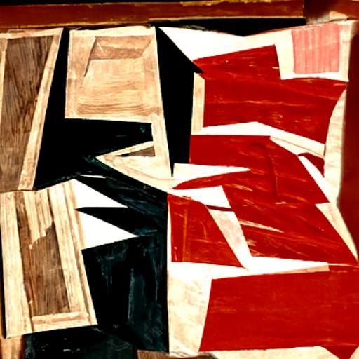 Dynamic Vorticism Painting in Bomberg Style