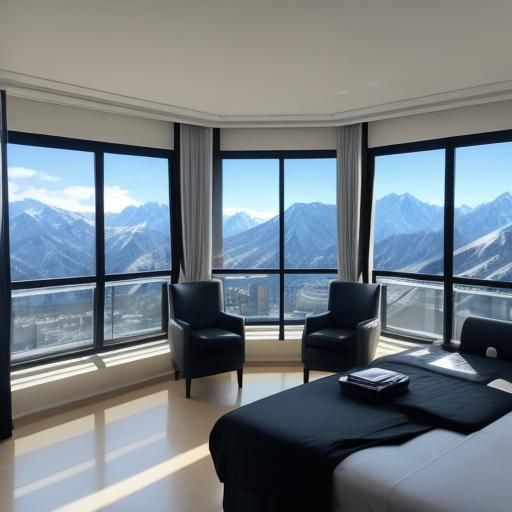 Luxurious Penthouse Apartment with Mountain View