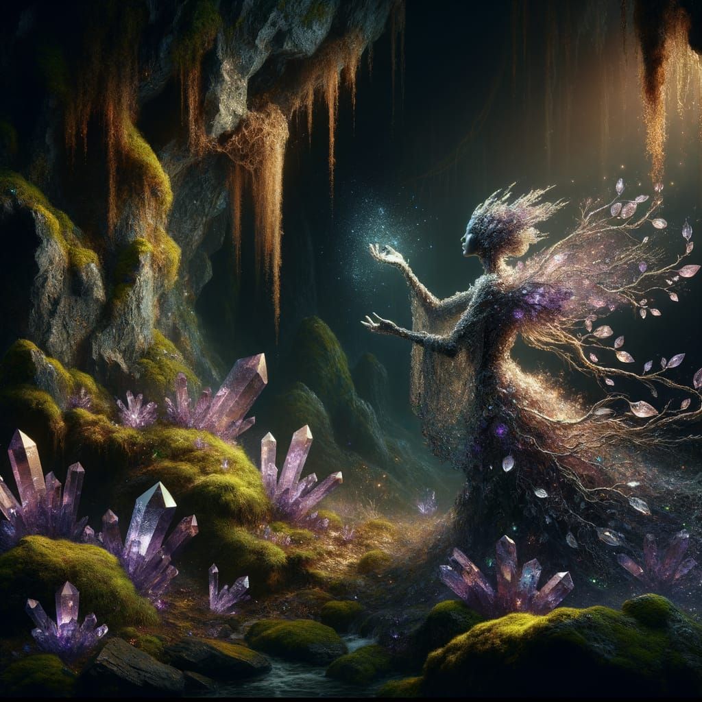 The Fae in the Amethyst Grotto