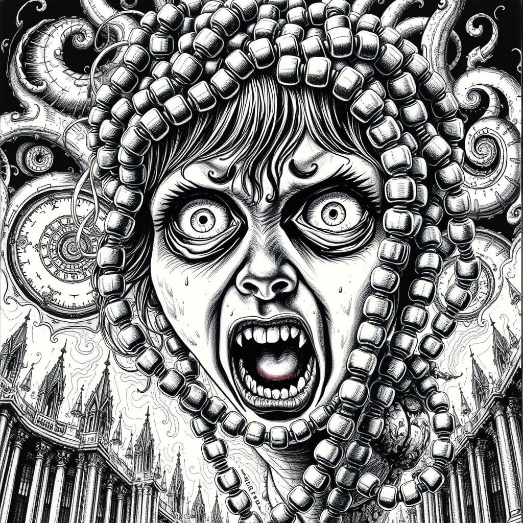 Terrifying Face Transforms: A Junji Ito-Style Horror