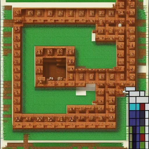 Minecraft Reimagined in the Style of 1593