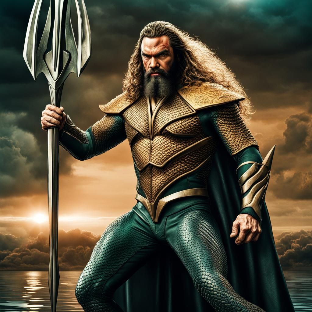 Aquaman as a Klingon Warrior: Hyperrealistic Portrait