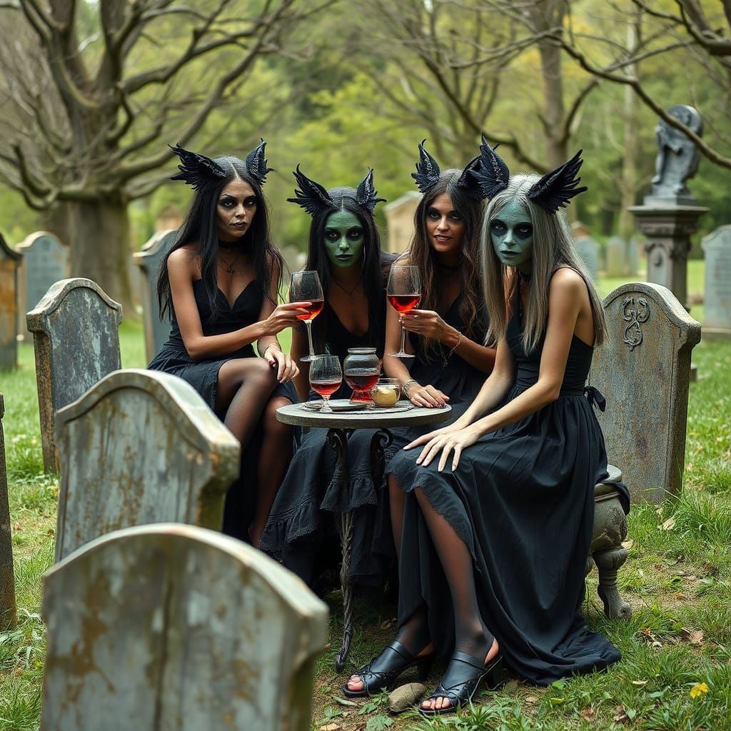 Gothic Halloween Party at the Cemetery