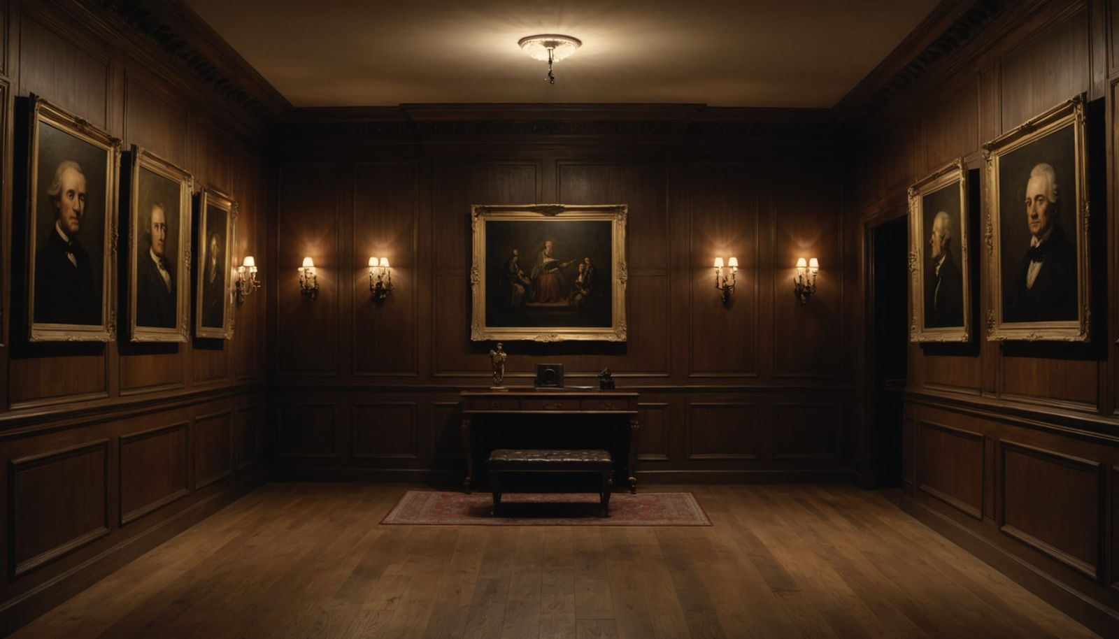 Intimate Museum Room in French Minimalist Style