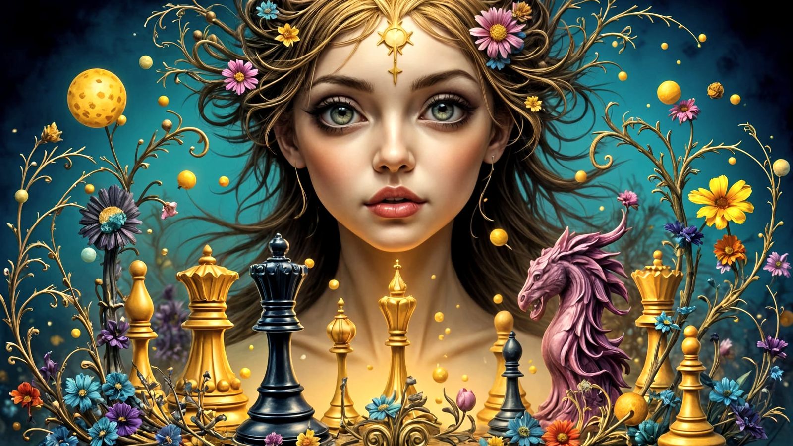 CHESS DREAMING Letters in Chaotic Style