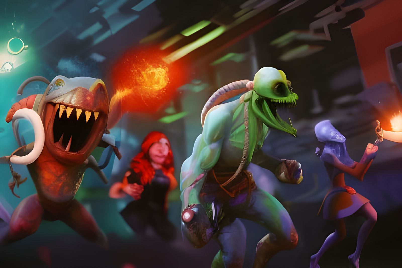 Cartoon Artists' Party: A Grotesque Celebration