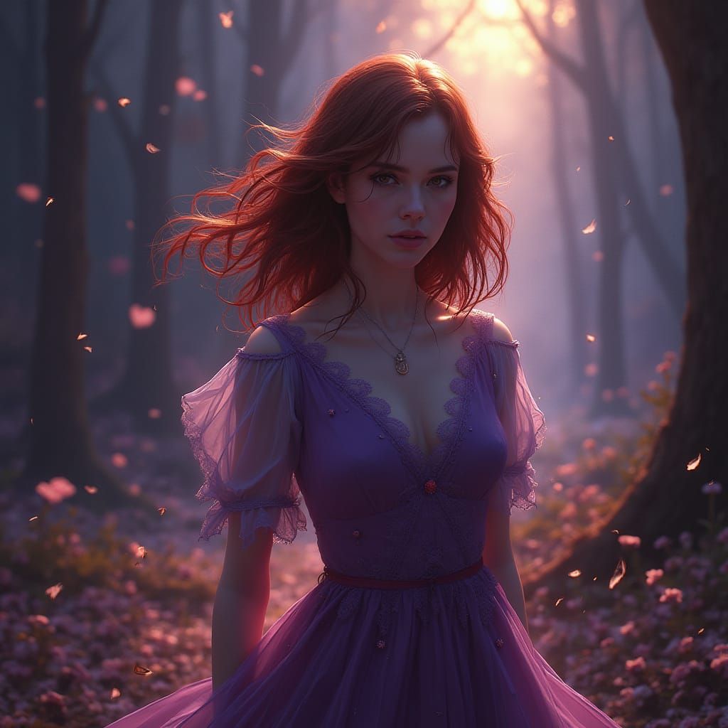 Dark Fantasy Portrait of Emma Watson in Regal Splendor