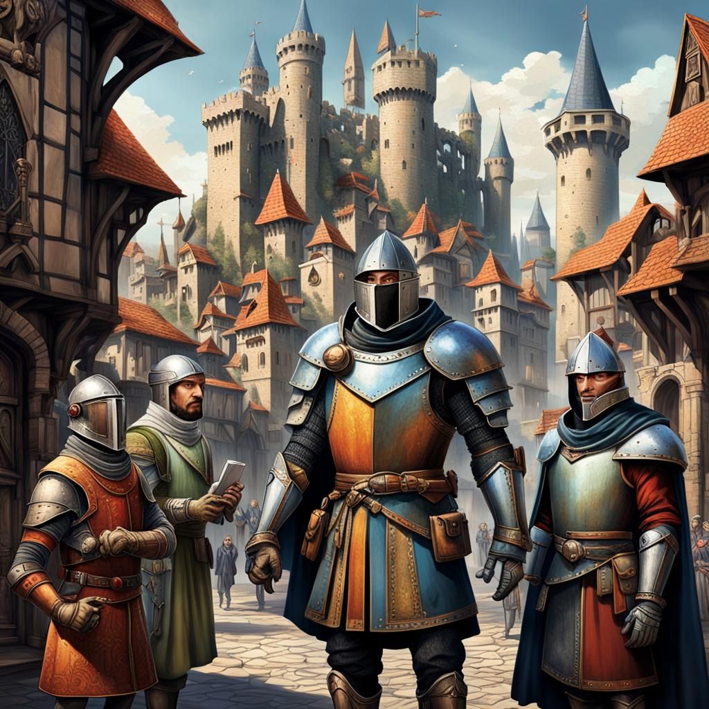 Futuristic Meets Medieval in Hyperrealistic Style