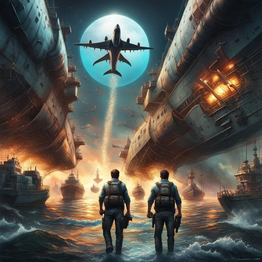 Hyperrealistic Blockade Brothers Concept Art