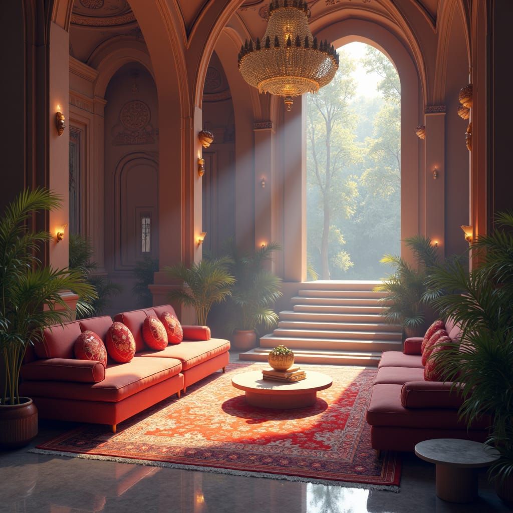 Mystical Living Room Concept Art