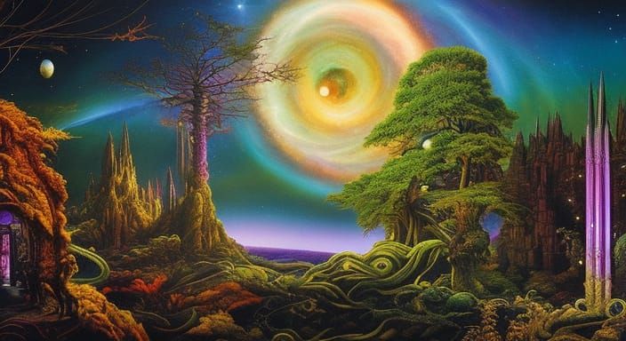 Surreal Land of Confusion: Cosmic Fantasy Art
