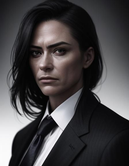 Hyperrealistic Portrait of a Secretary in Cinematic Style