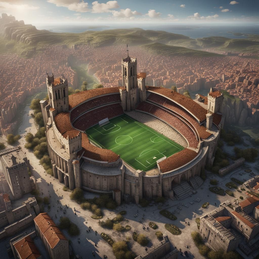 Aerial View of Kings Landing Soccer Stadium