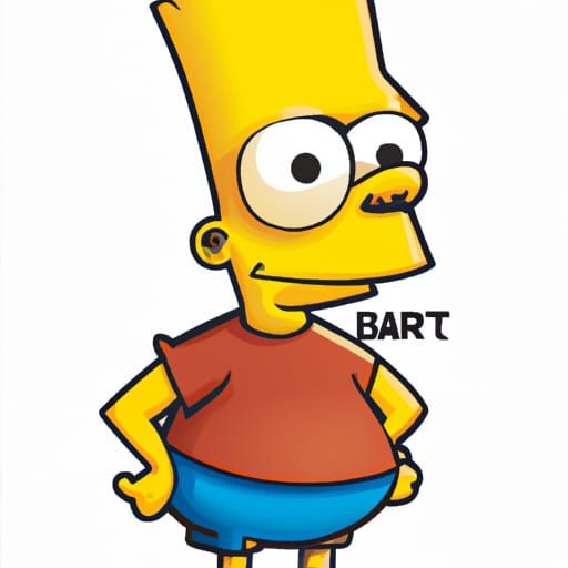 Digital Art of Bart Simpson