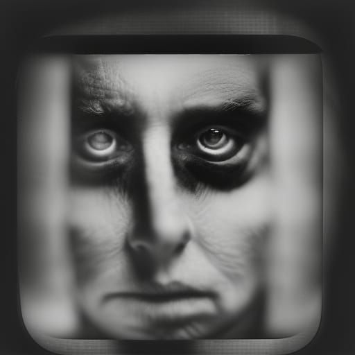 Ominous Macro Portrait in Giger Style