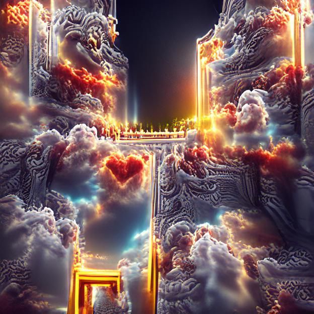 Gates of Heaven: 8K 3D Rendering