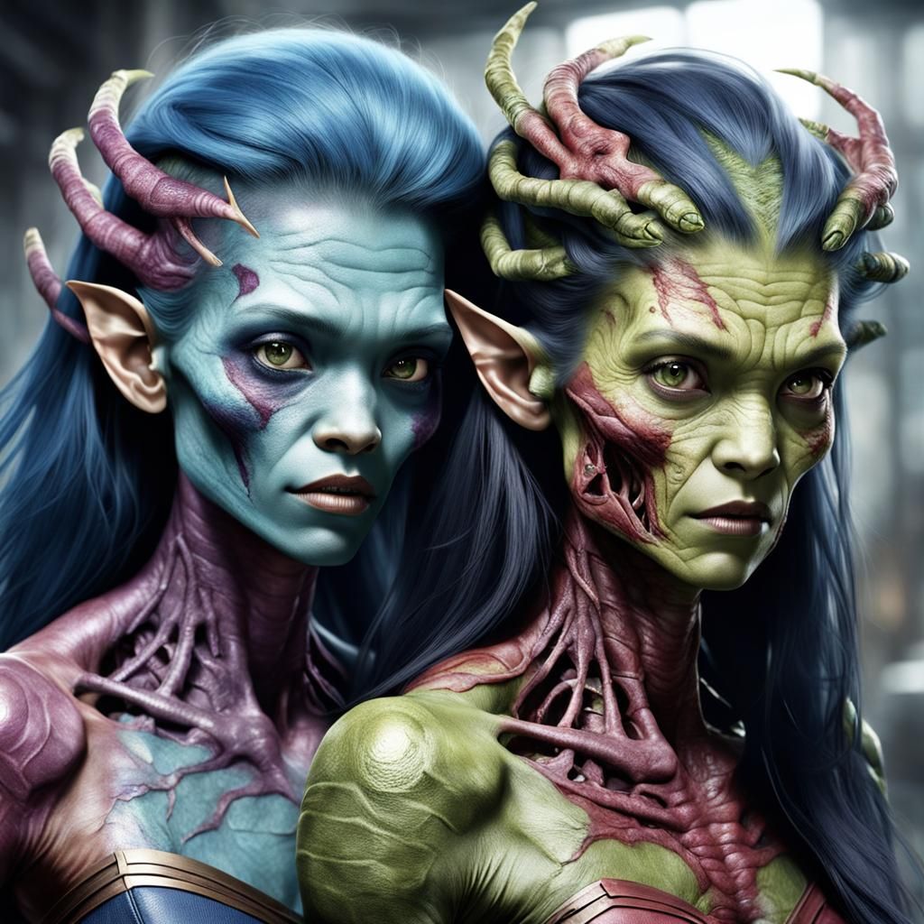 Intriguing Mutant Woman Hybrid Creature