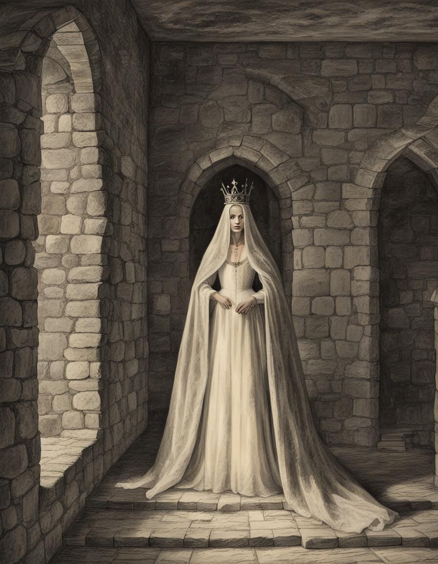 Ghost of a Queen in an Old Castle