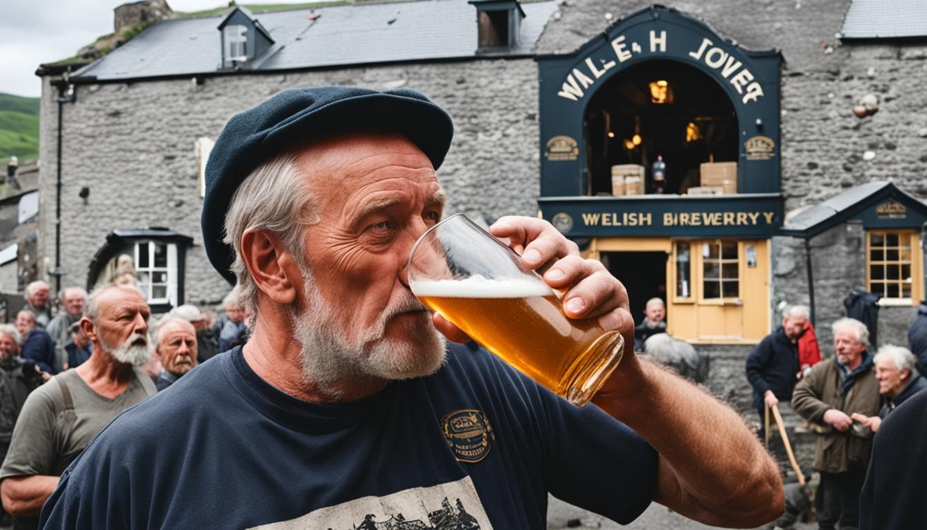 Welsh Mining Town: A Pint Amidst Protest