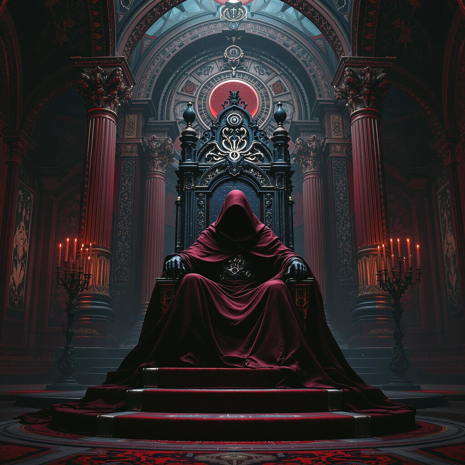 Regal Crimson King Rules a Fantastical Baroque Realm