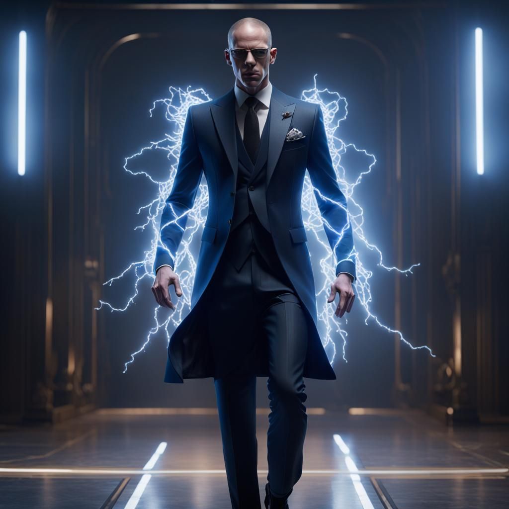 Electric Fashion Concept Art in Dynamic Lighting
