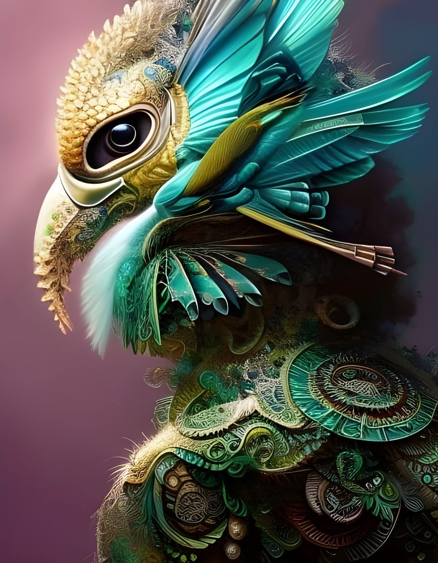 Ethereal Bird Illustrations in Photorealistic Style