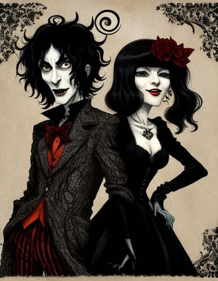 Vampires and Monsters in Love: Dark Fantasy Art