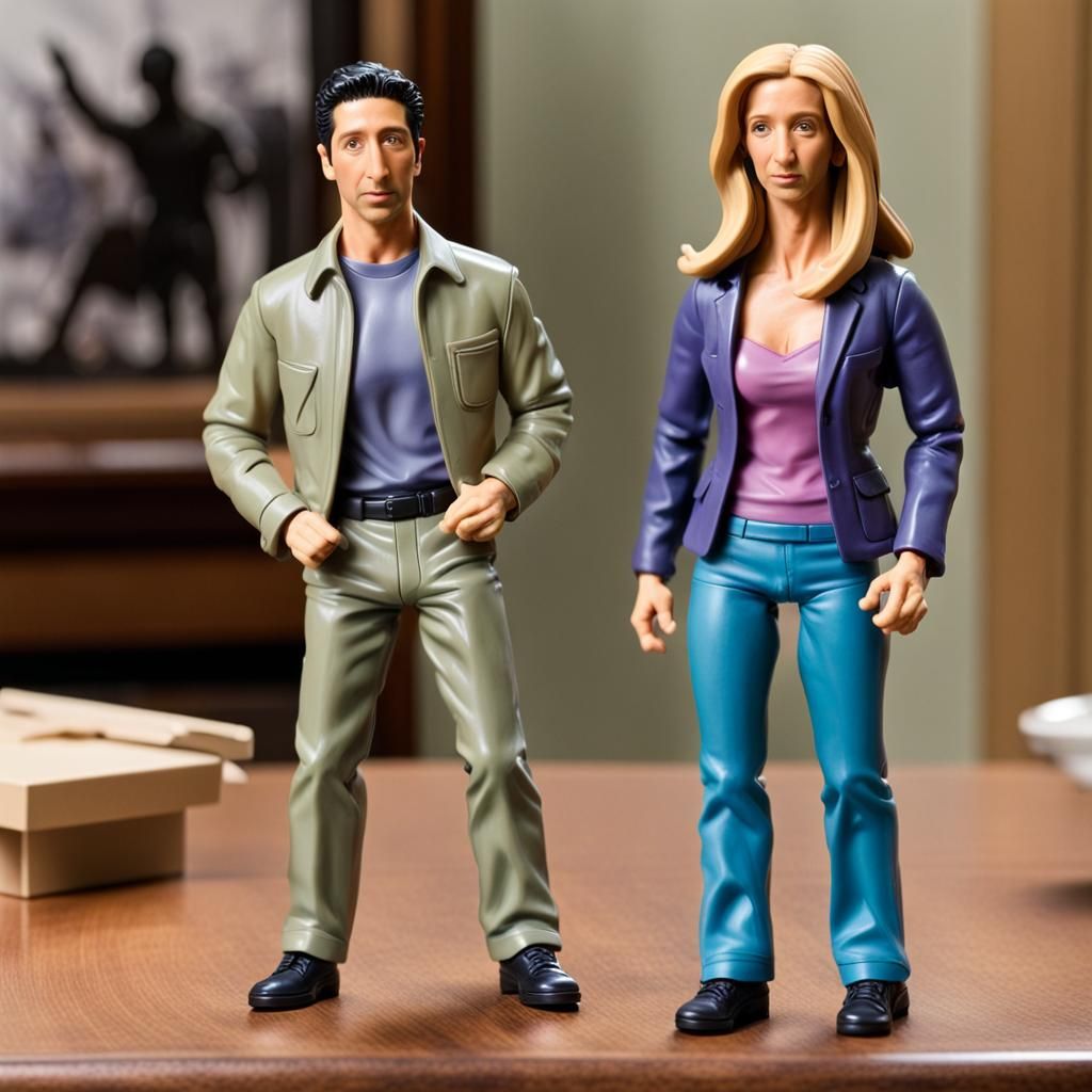 The Action Figures of the Characters from the TV Series Friends Now in Stores