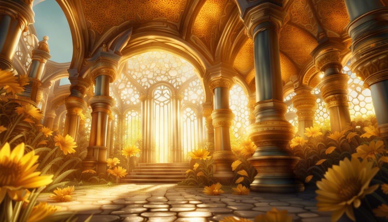 Detailed Architecture from Realm of Bees and Honey