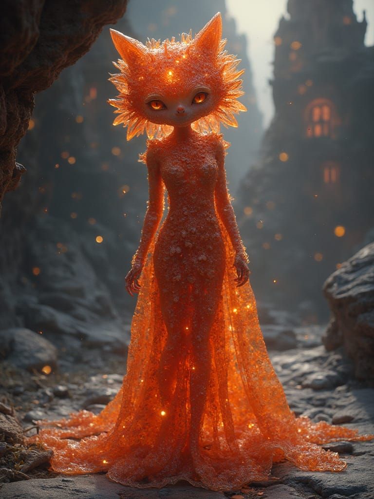 Fireagate Speleothem in Sparklecloth-with-Fairylights Karst ...