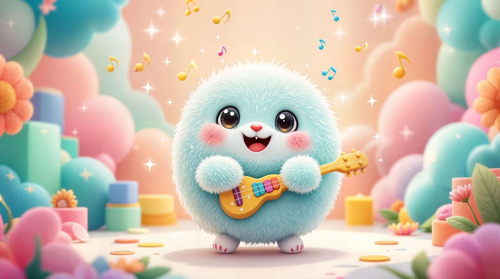 Whimsical Plush Toy Performs Joyful Music