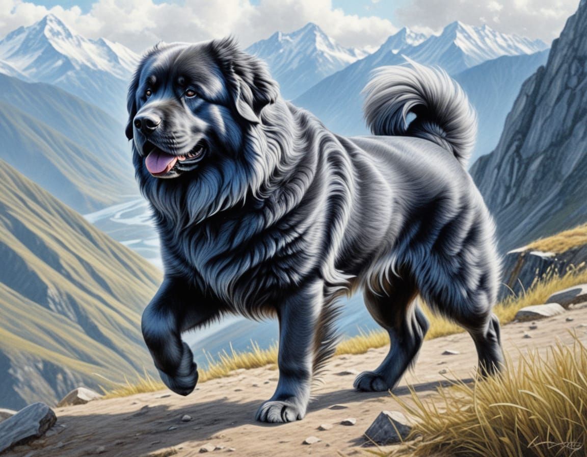 Blue Gray Tibetan Mastiff