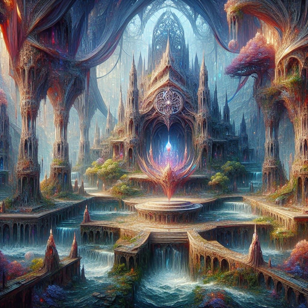 Fantasy Thymus Concept Art in Rich Color