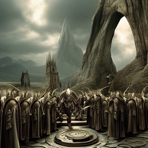Epic Lord of the Rings Cinematic Scene