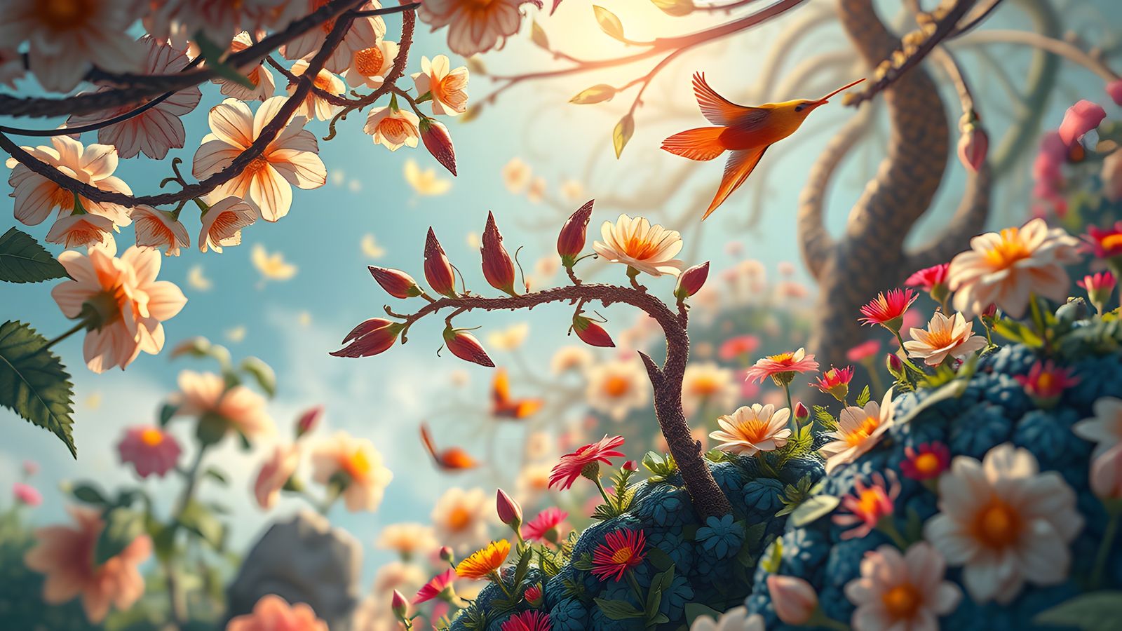 Ethereal Harmony: A Surreal Nature Illustration