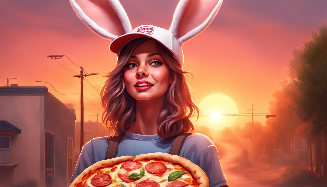 bunny pizza delivery