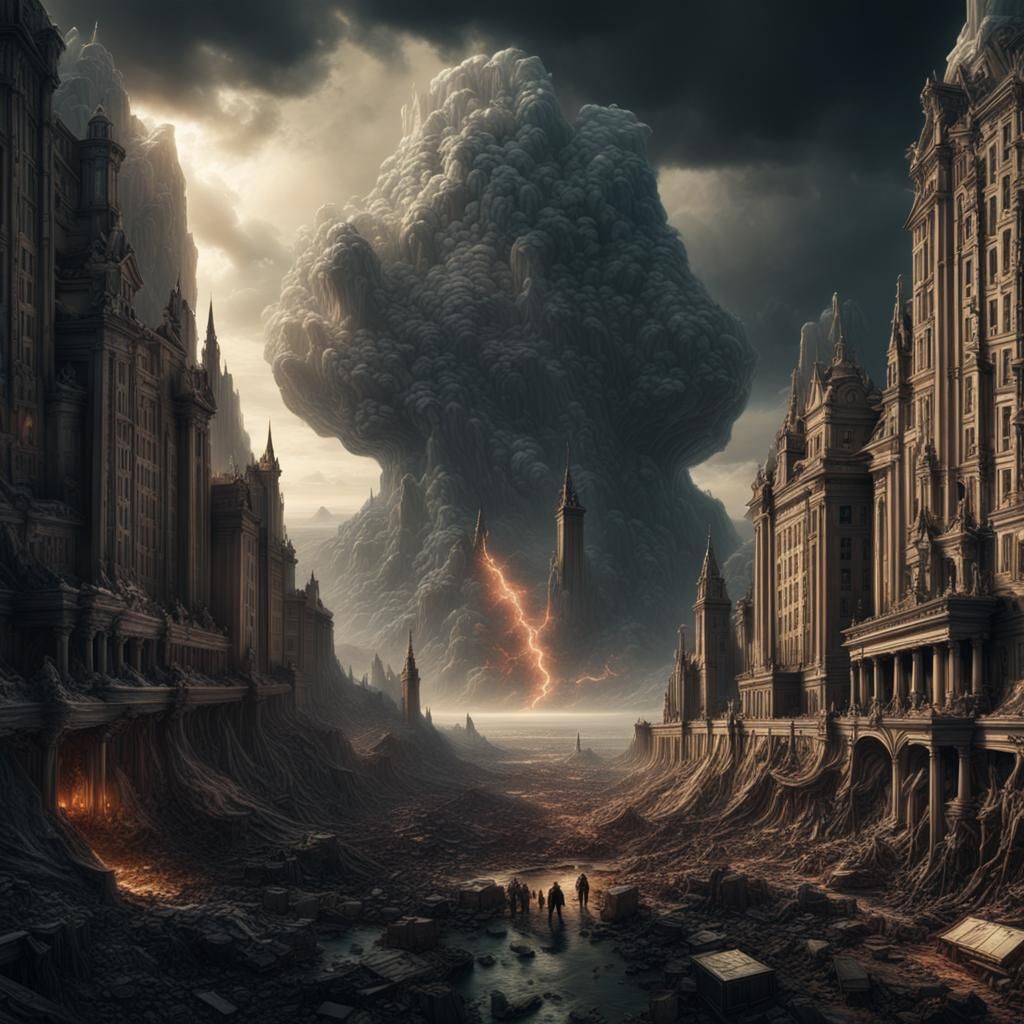Epic Apocalyptic Landscape: Digital Matte Painting