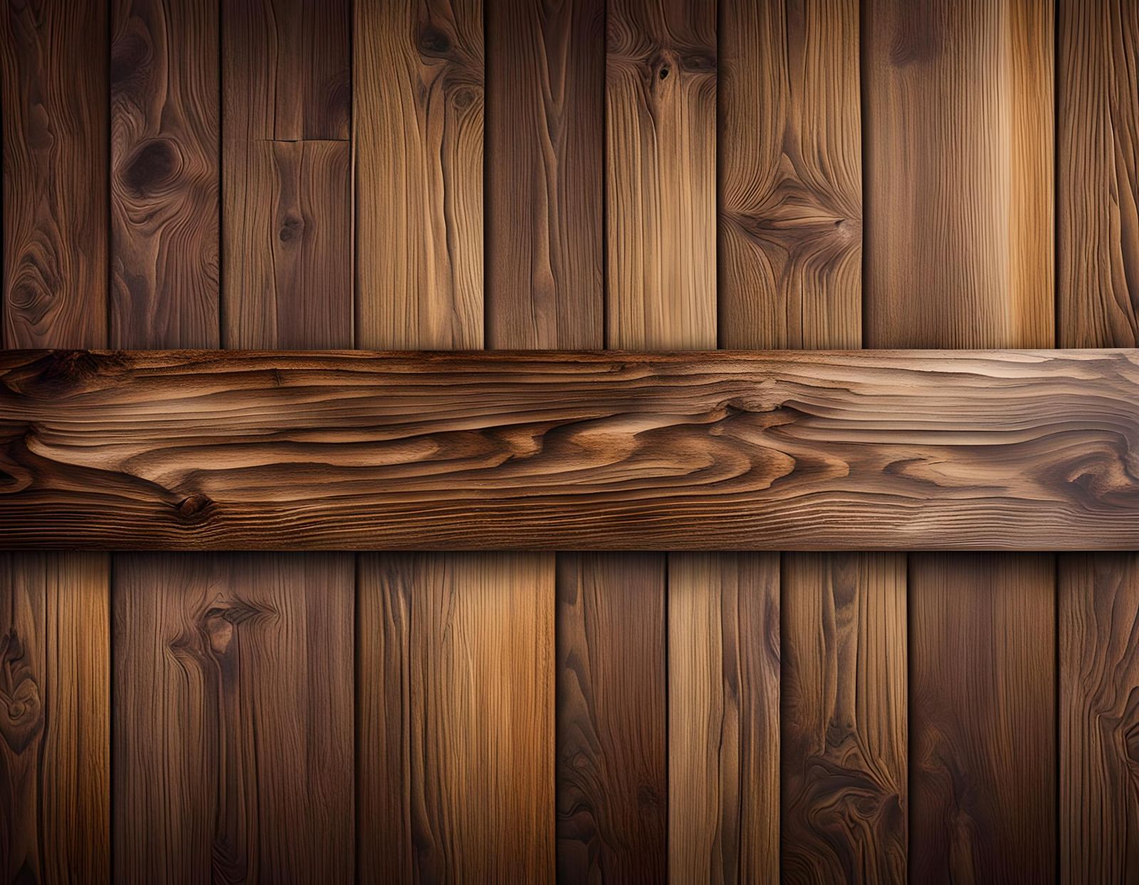 Wooden Tabletop on Plain Background