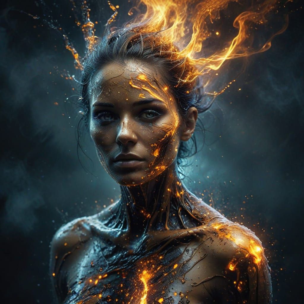 Ethereal Spirit in Radiant Light