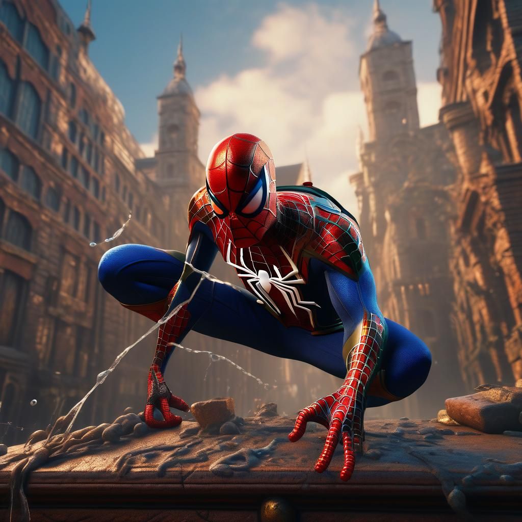 Spiderman as Renaissance Painting