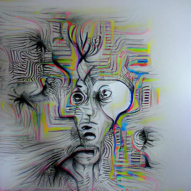 Abstract Representation of Confusion: Blank Canvas