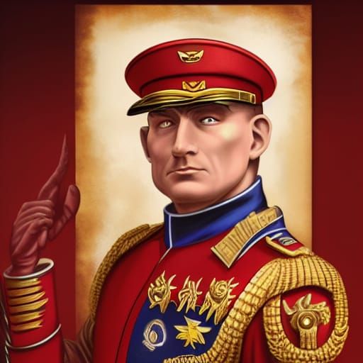 Warhammer 40K Army Commander Propaganda Poster