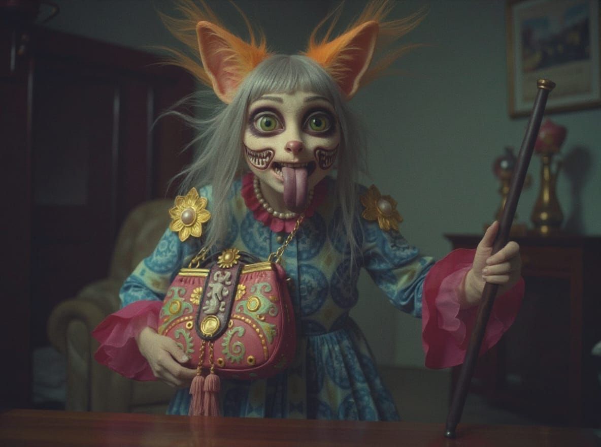 Horrifying Being with Magic Bag of Tricks - Analog Lomograph...