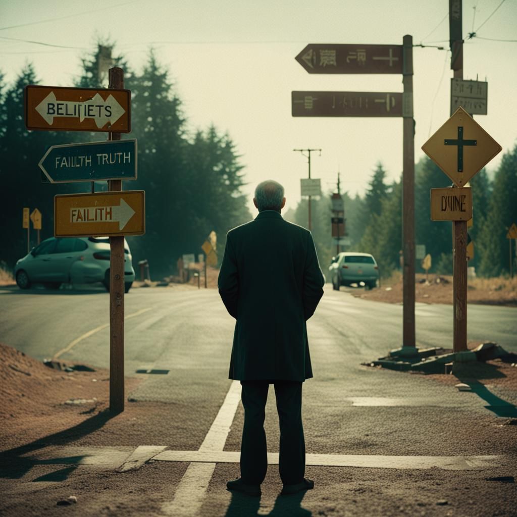 Crossroads of Faith: A Cinematic Moment of Choice