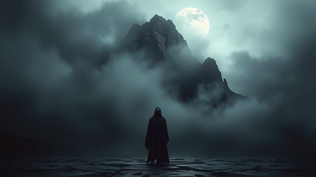 Eternal Suffering in Chiaroscuro Darkness