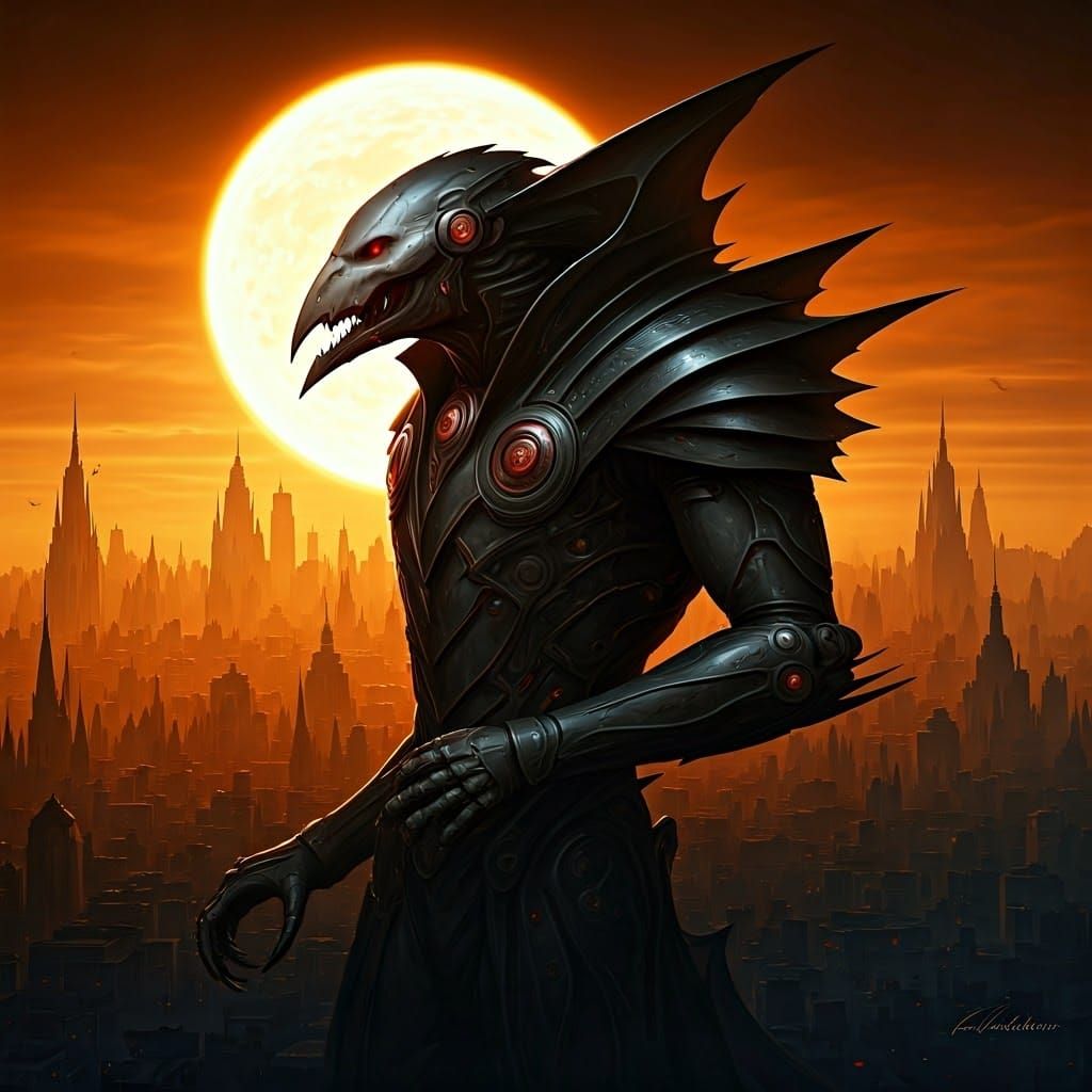 High-Tech Vampire in Futuristic Stealth Mode