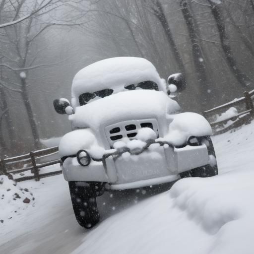 AI Generated Snow Scene