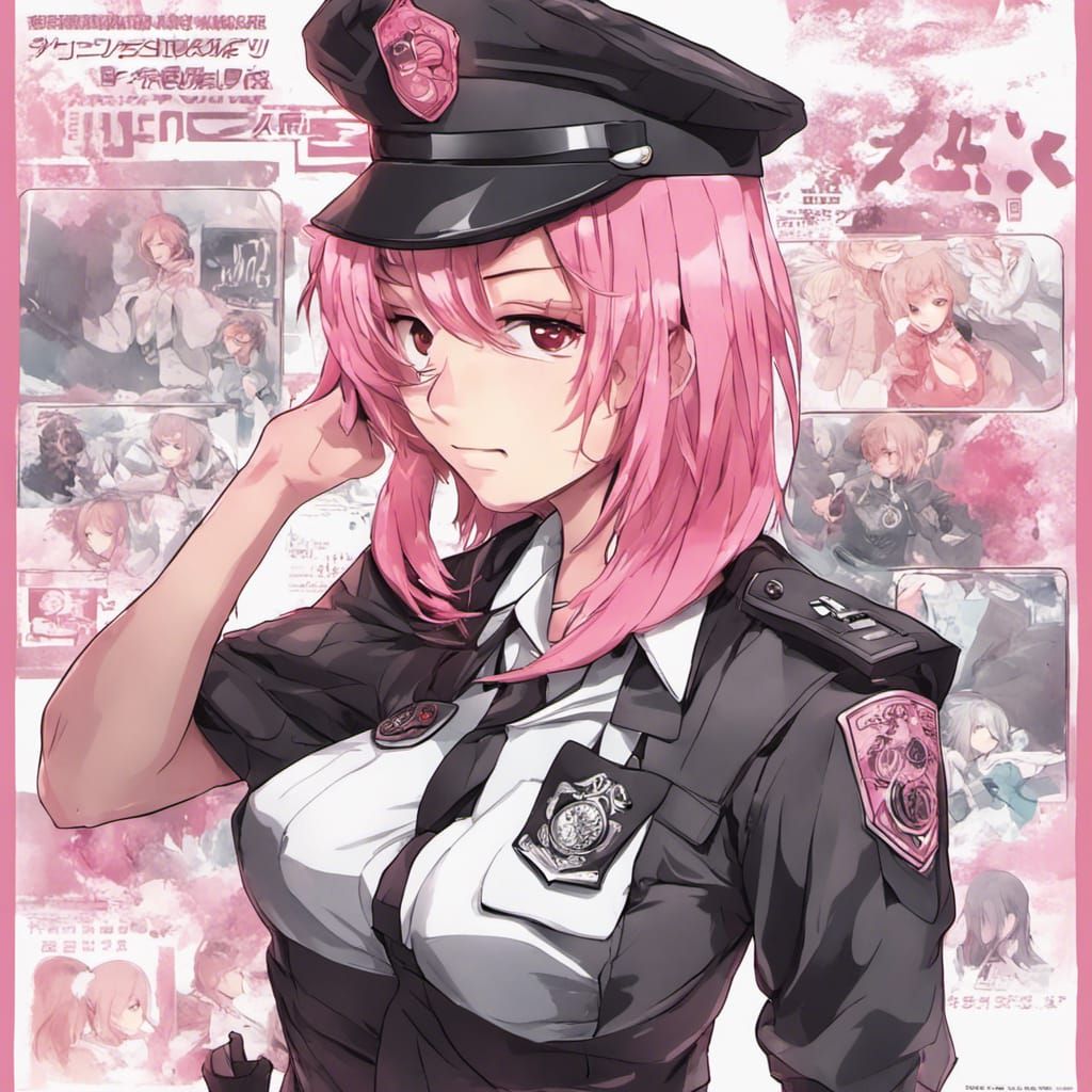 Anime Style Pink Haired Woman