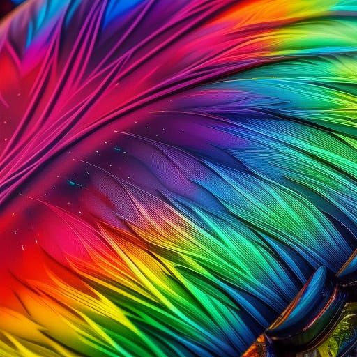 Rainbow Feather