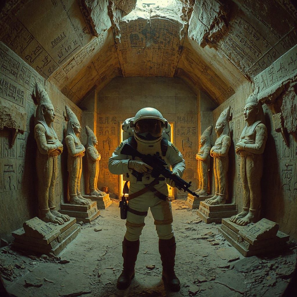 Astronaut Discovers Egyptian Treasure Room